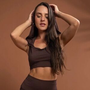 Priestess Hood Top in Cacao